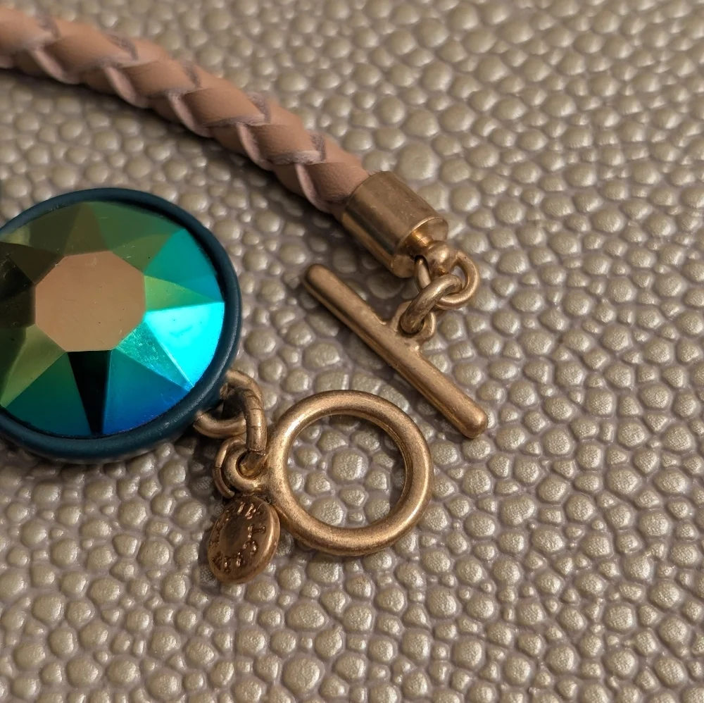 ⭐ RARE ⭐ Brulee J.Crew Leather Braided Bracelet - Picture 6 of 6